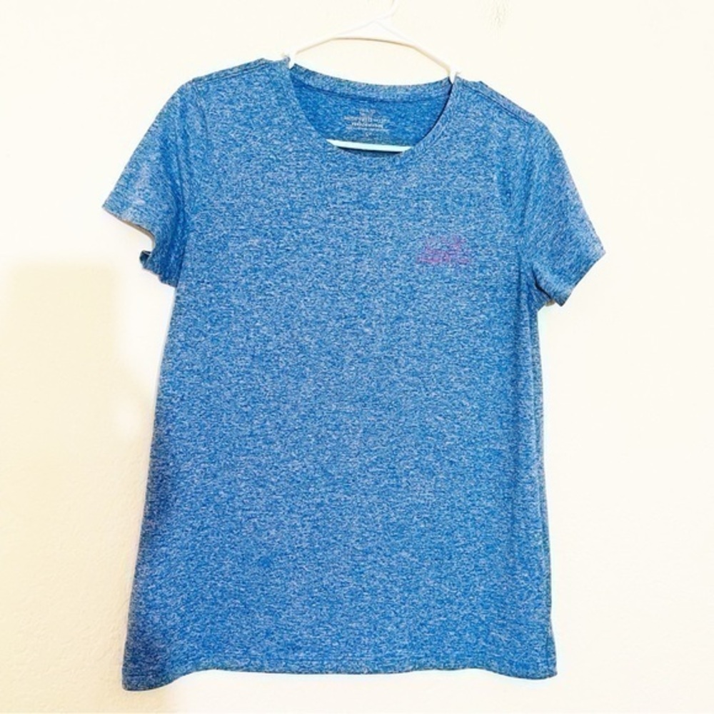 Vineyard Vines Performance Crew Neck Short Sleeve T-Shirt Size Small Blue/White